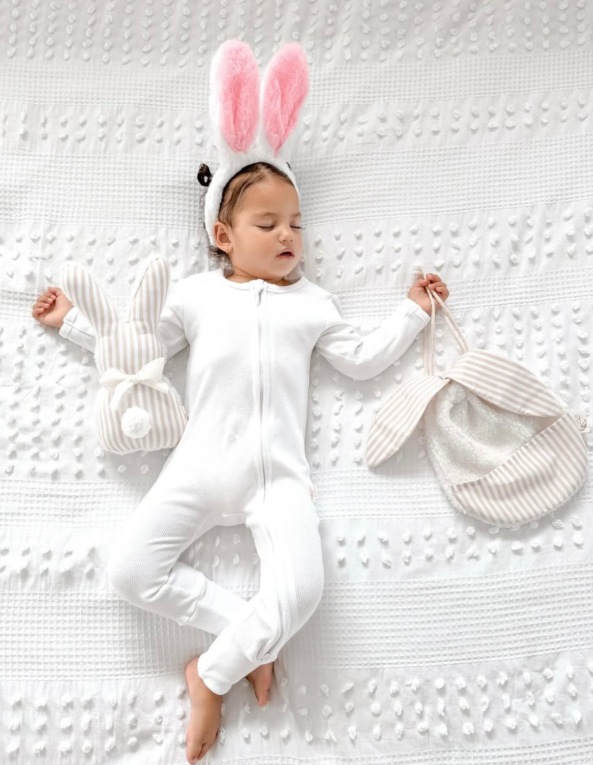 Ribbed Onesie Zippy in Snow